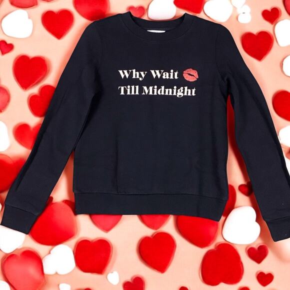 1901 Women’s Sweatshirt XS Navy Blue Crewneck Pullover Logo Long Sleeve NWOT - Picture 3 of 12